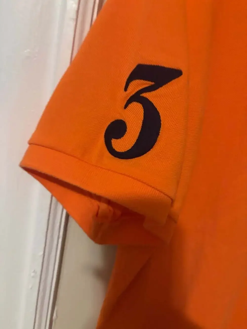 Polo Ralph Lauren Classic Fit Big Pony Number 3 Orange Polo Shirt